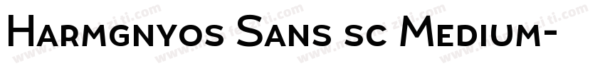 Harmgnyos Sans sc Medium字体转换